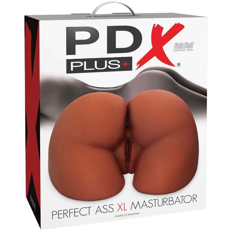PDX PLUS+ Masturbateur Marron Double Entrée Perfect Ass Xl — vue arrière