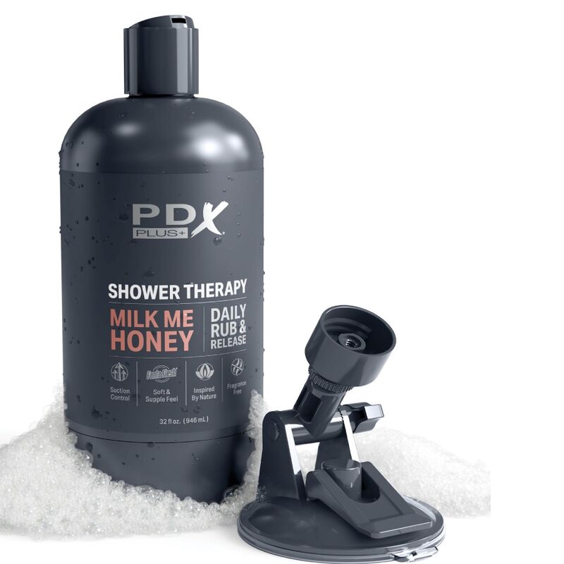 PDX PLUS+ Masturbateur Stroker Conception Bouteille Discrète Milk M... — accessoires inclus