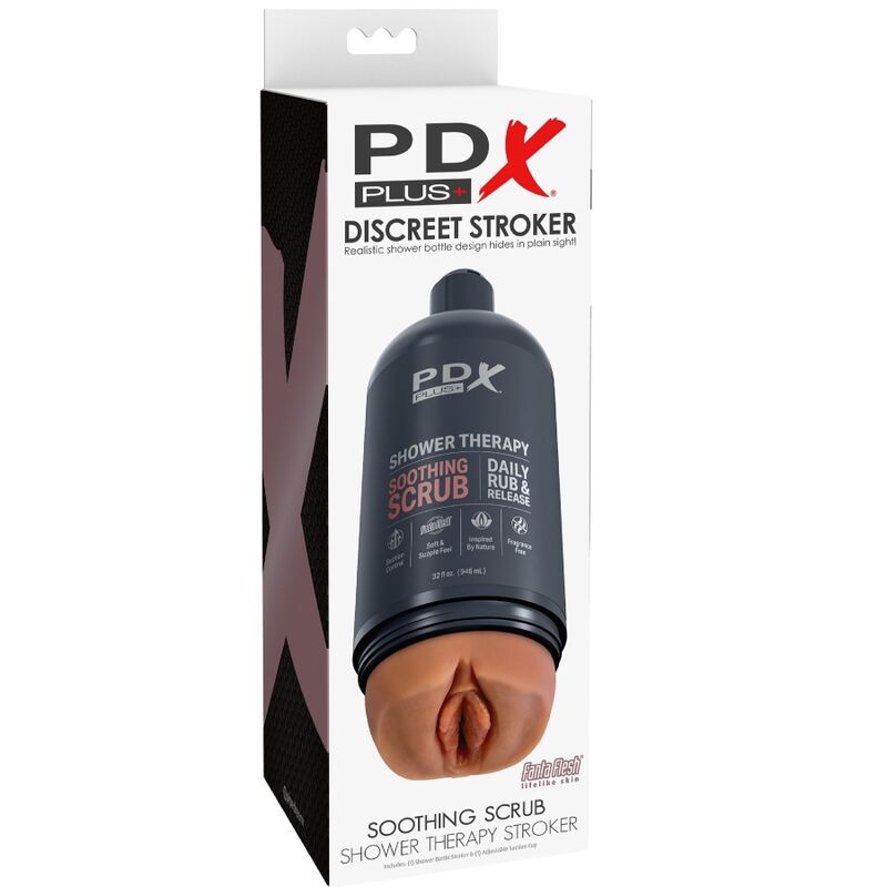 PDX PLUS+ Masturbateur Stroker Conception Bouteille Discrète Scrub ... — accessoires inclus