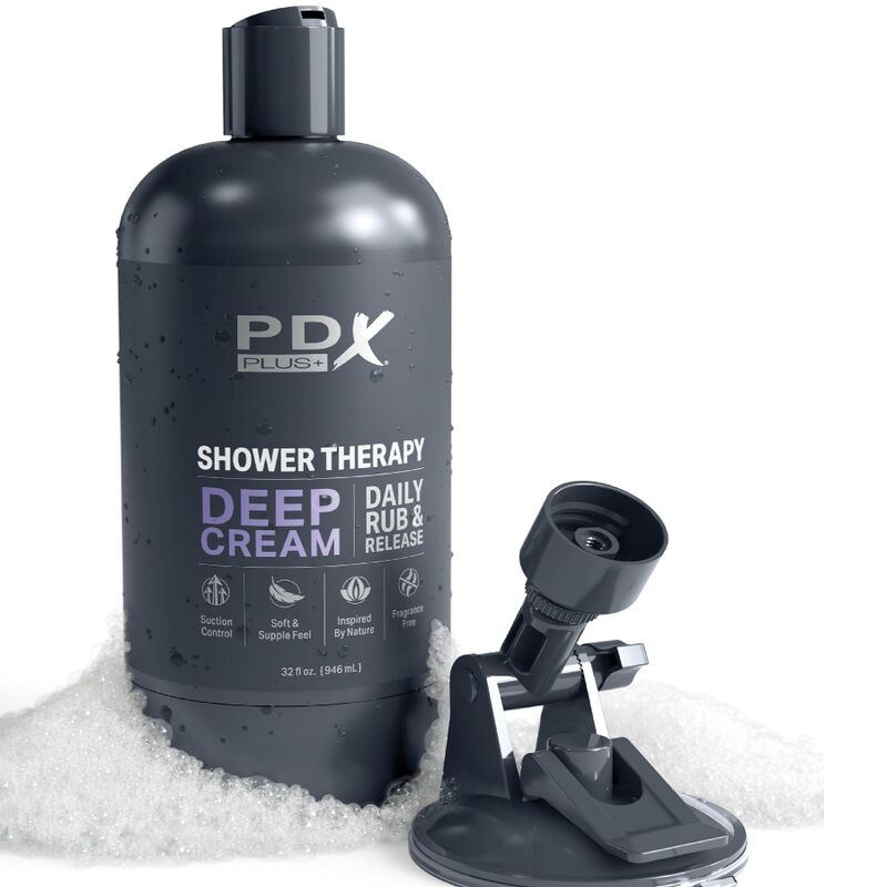 PDX PLUS+ STROKER MASTURBATEUR DISCRET DEEP CREAM SHAMPOOING CONCEP... — accessoires inclus