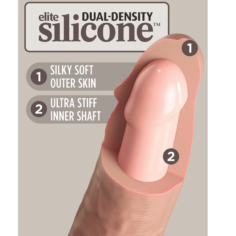 KING COCK ELITE GODE RÉALISTE SILICONE 15.2 CM — vue arrière