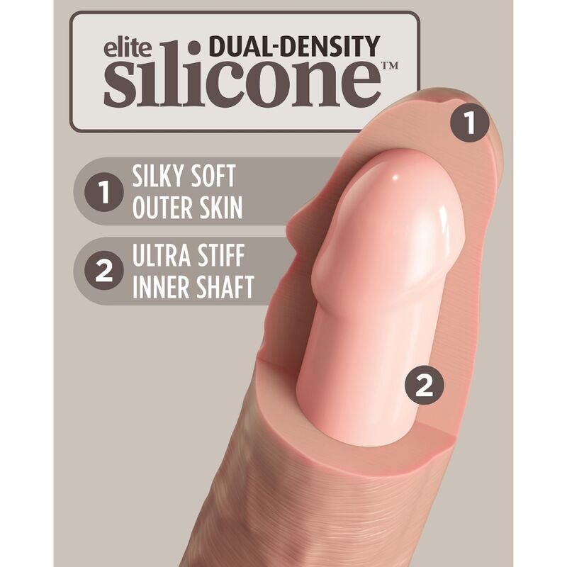 KING COCK ELITE GODE RÉALISTE SILICONE 28 CM — vue arrière