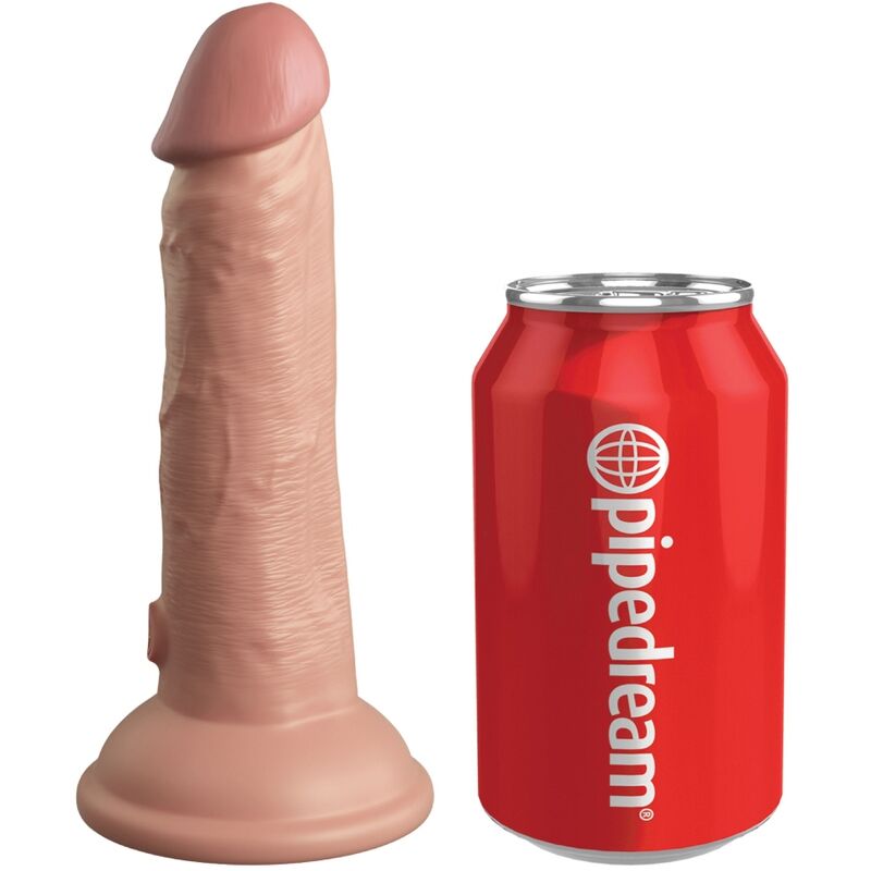KING COCK ELITE GODE RÉALISTE VIBRANT & SILICONE 15.2 CM - Aura Intime