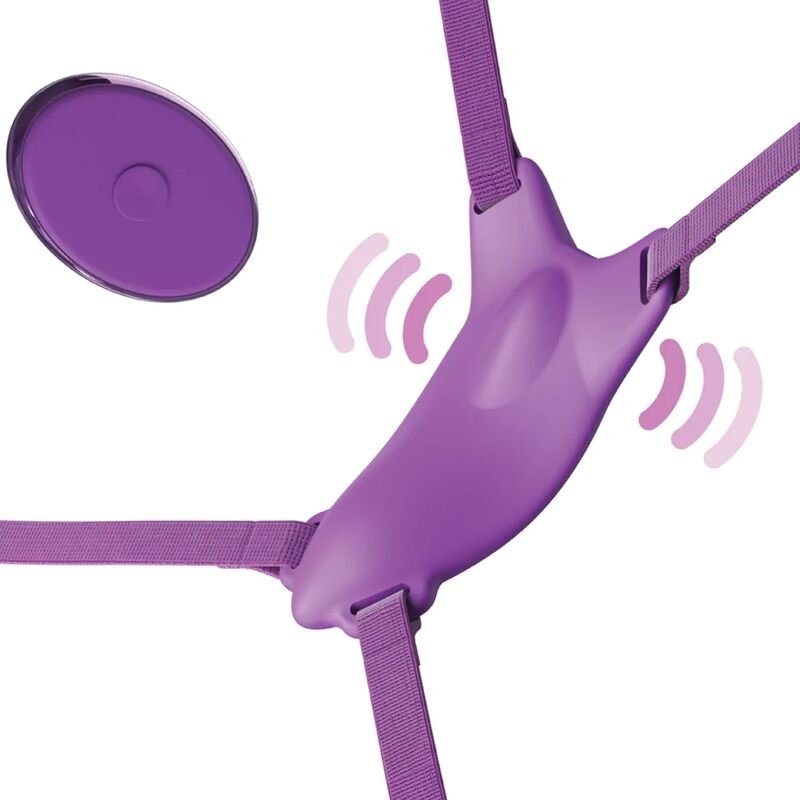 FANTASY FOR HER HARNAIS PAPILLON VIBRANT, RECHARGEABLE & TÉLÉCOMMANDE VIOLET - Aura Intime