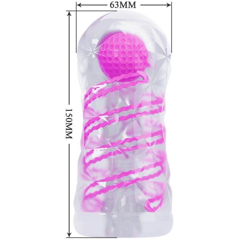 PRETTY LOVE MALE MASTURBATEUR MASCULIN FANTASY SPIRALE INTERNE BALLES TRAN... — vue arrière