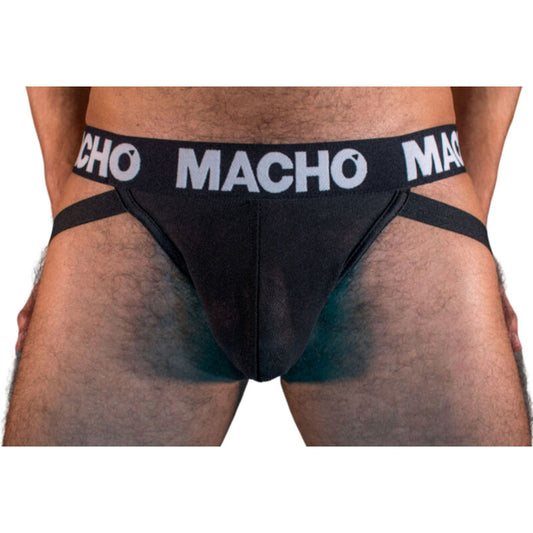MACHO UNDERWEAR Mx25Nn Jock Noir Taille L - Aura Intime