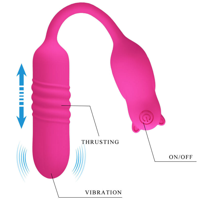 PRETTY LOVE FLIRTATION Nobikuma Balle Vibrante Silicone Rose - Aura Intime