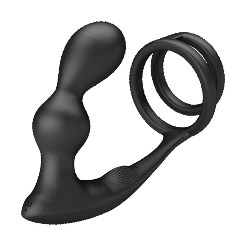 PRETTY LOVE - Marshall Penis Ring with Vibrating Butt Plug with Remote Control