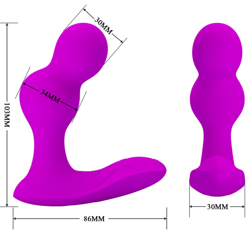 PRETTY LOVE Massager Vibrateur Anal Terrance Télécommande — accessoires inclus