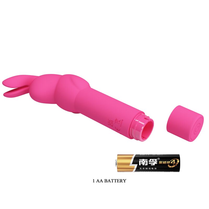 PRETTY LOVE Vibrateur Silicone Gerardo Fuschia Rabbit — vue arrière