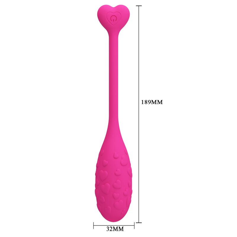 PRETTY LOVE SMART OEUF VIBRANT ROSE FISHER CONTRÔLÉ PAR APPLICATION — vue arrière