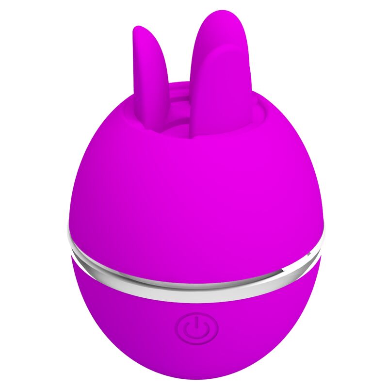 PRETTY LOVE FLIRTATION VIBRATEUR ROND SILICONE GEMINI BALL VIOLET — vue arrière