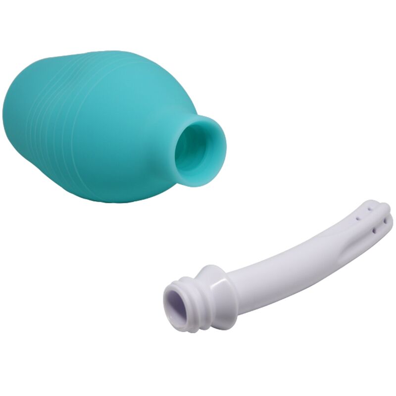 MR PLAY Douche Caoutchouc Bleu Poire Anal — vue arrière