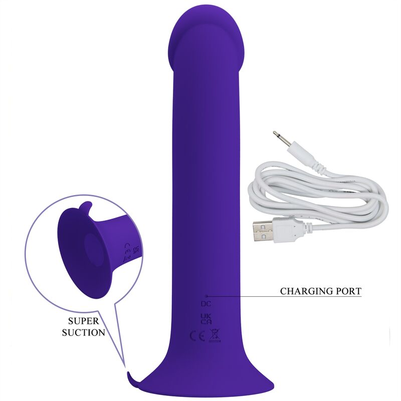 PRETTY LOVE LED GODE VIBRANT MURRAY YOUTH VIOLET RECHARGEABLE — accessoires inclus