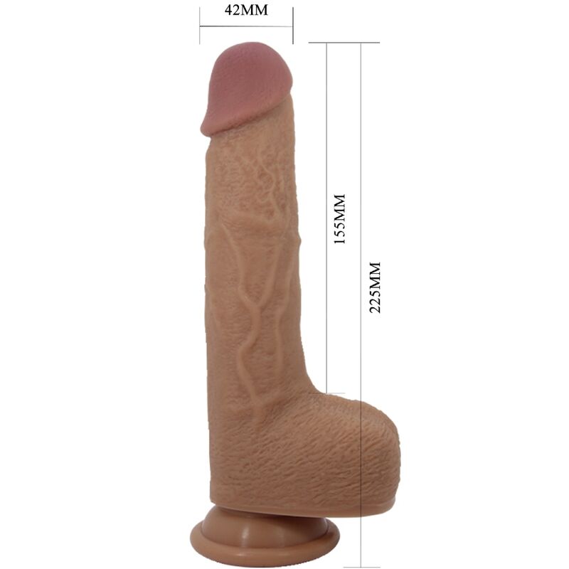 PRETTY LOVE FLIRTATION VIBRATEUR GODE RÉALISTE TOMMY 22.5 CM — vue arrière
