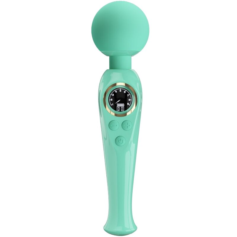 PRETTY LOVE LED Vibrateur Baguette Verte Skyler - Aura Intime