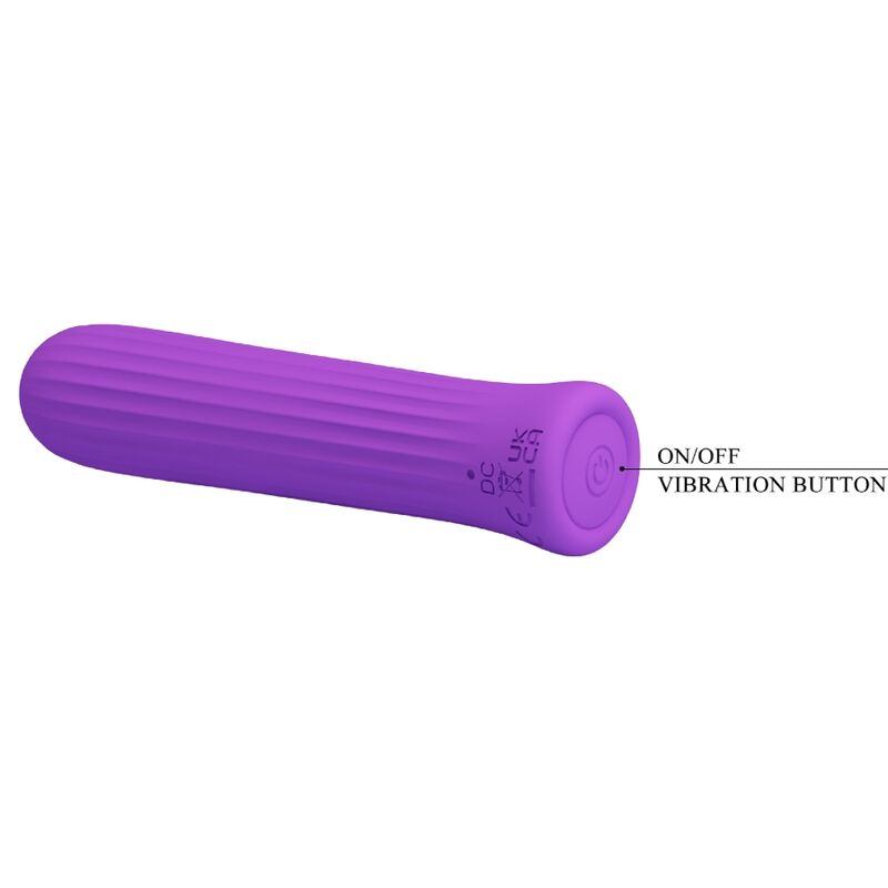 PRETTY LOVE HIGH GRADE BLANCHE VIBRATEUR STIMULATEUR LILAS — vue arrière