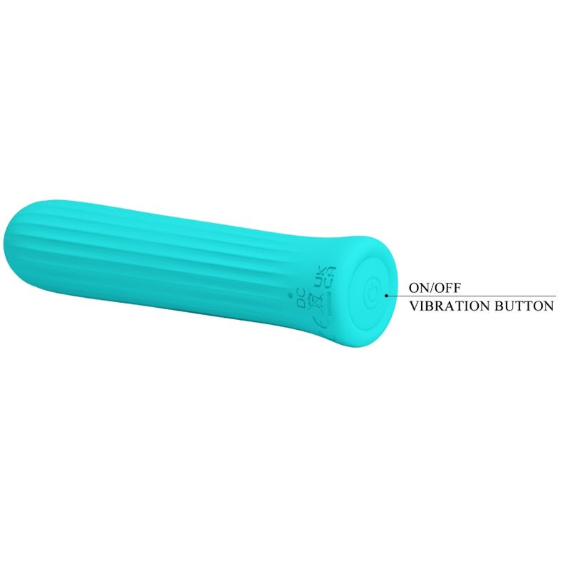 PRETTY LOVE C-TYPE BLANCHE VIBRATEUR STIMULATEUR BLEU — accessoires inclus