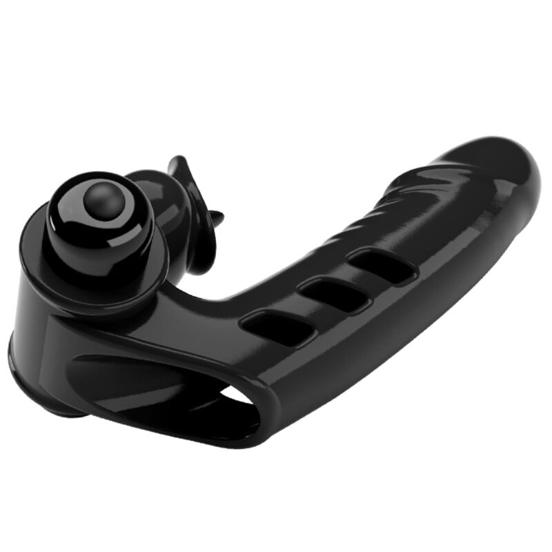 PRETTY LOVE MALE COUVERCLE DOIGT VIBRATEUR CORBIN NOIR — vue détaillée