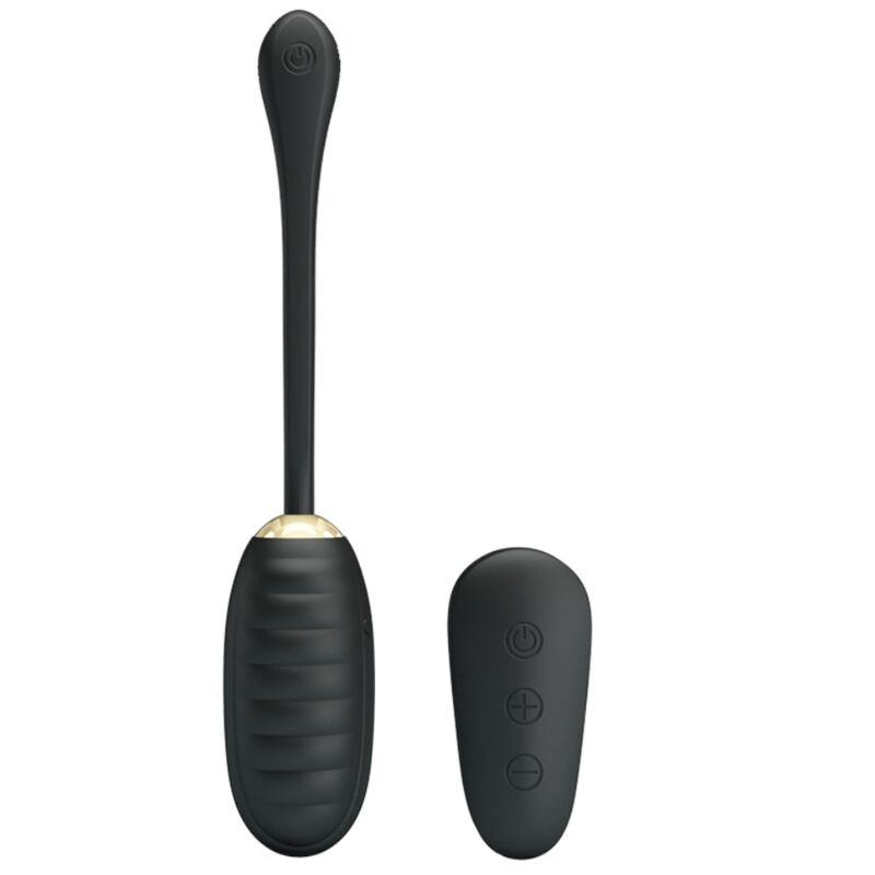 PRETTY LOVE SMART Doreen Oeuf Vibrant Rechargeable Luxe Noir Télécommande - Aura Intime