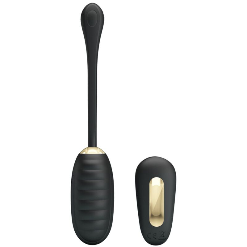 PRETTY LOVE SMART Doreen Oeuf Vibrant Rechargeable Luxe Noir Télécommande — vue détaillée
