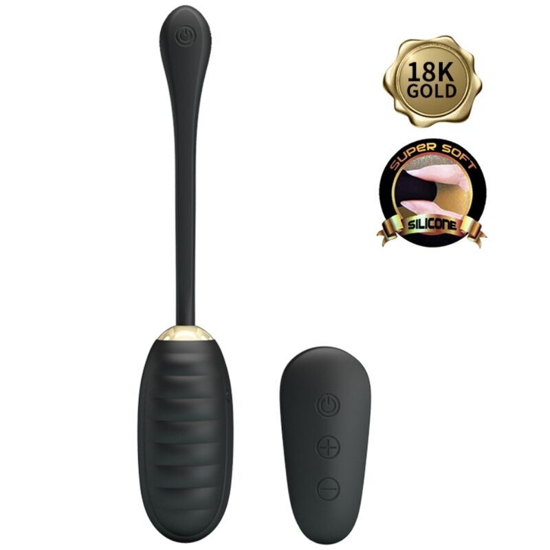 PRETTY LOVE SMART Doreen Oeuf Vibrant Rechargeable Luxe Noir Télécommande — vue alternative