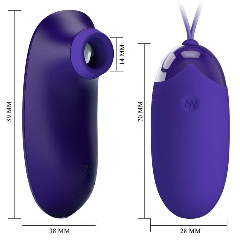 PRETTY LOVE YOUTH Stimulateur Oeuf Portable — vue arrière
