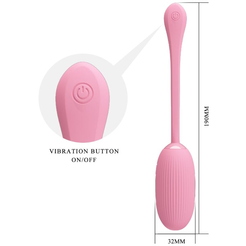 PRETTY LOVE SMART Oeuf Vibrant Rechargeable Rose Doreen — vue arrière