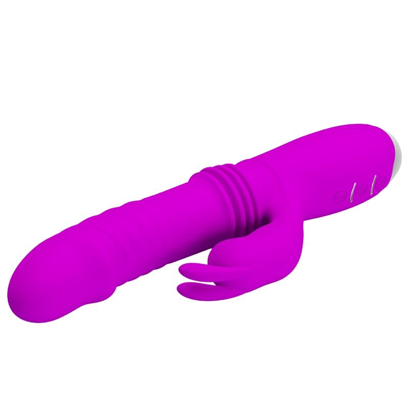 PRETTY LOVE C-TYPE Vibrateur Lapin Rechargeable Dorothy Violet — accessoires inclus