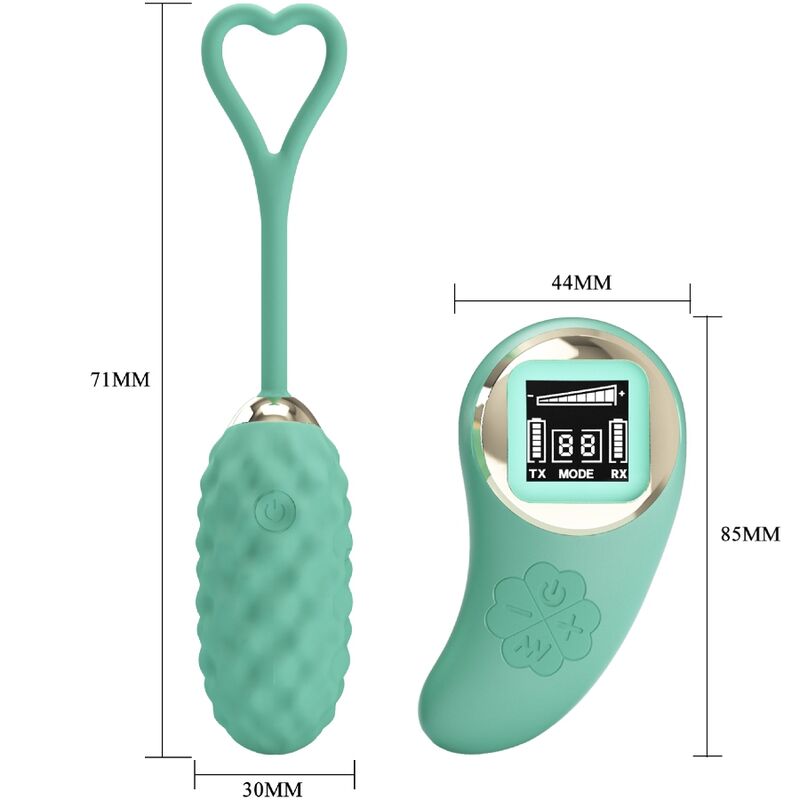 PRETTY LOVE LED Oeuf Vibrant Télécommande Vivian Green — accessoires inclus