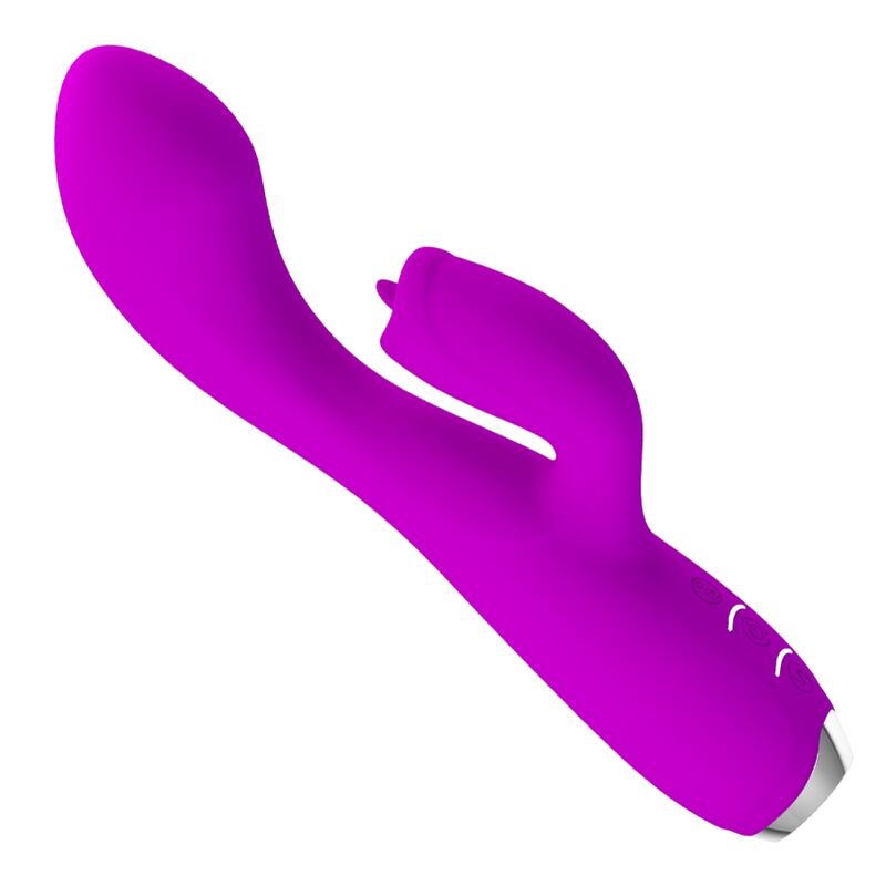 PRETTY LOVE C-TYPE VIBRATEUR LAPIN RECHARGEABLE GLORIA IMPERMÉABLE VIOLET - Aura Intime
