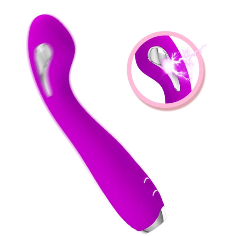 PRETTY LOVE FLIRTATION VIBRATEUR ÉLECTROCHOC RECHARGEABLE HECTOR-IMPERMÉABLE VIOLET — vue arrière