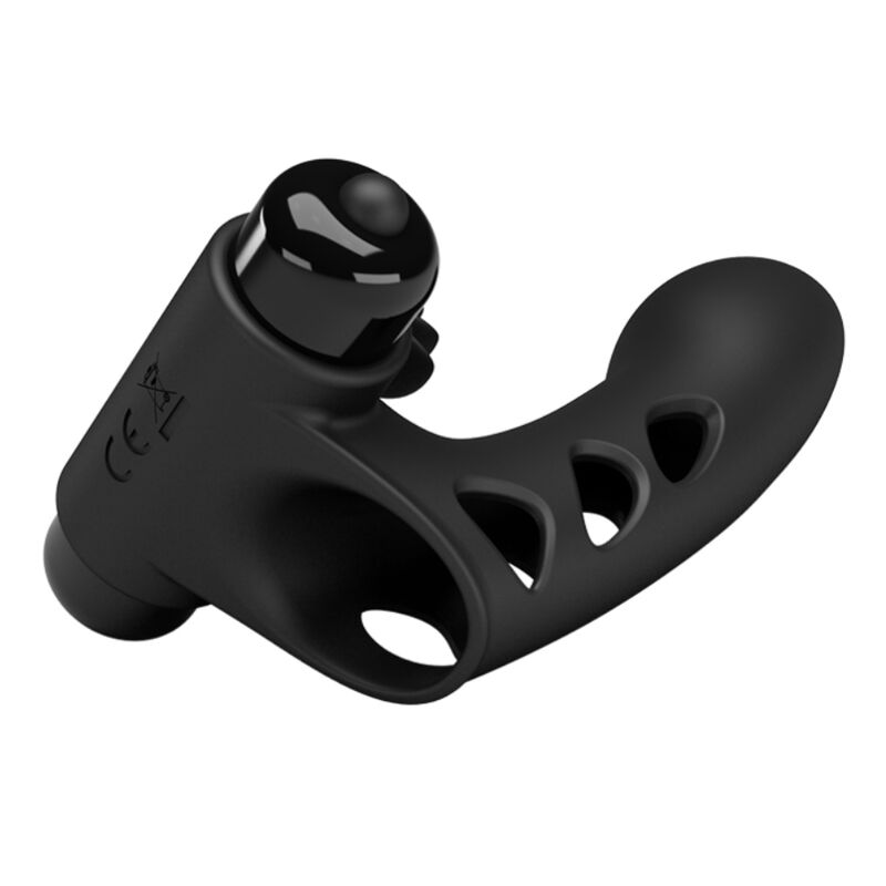 PRETTY LOVE MALE COUVERCLE DOIGT VIBRATEUR ORLANDO NOIR — vue alternative
