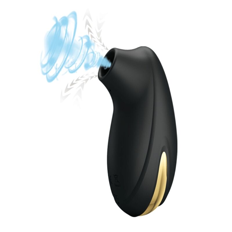 PRETTY LOVE C-TYPE Masseur À Aspiration Rechargeable Luxe Noir — accessoires inclus