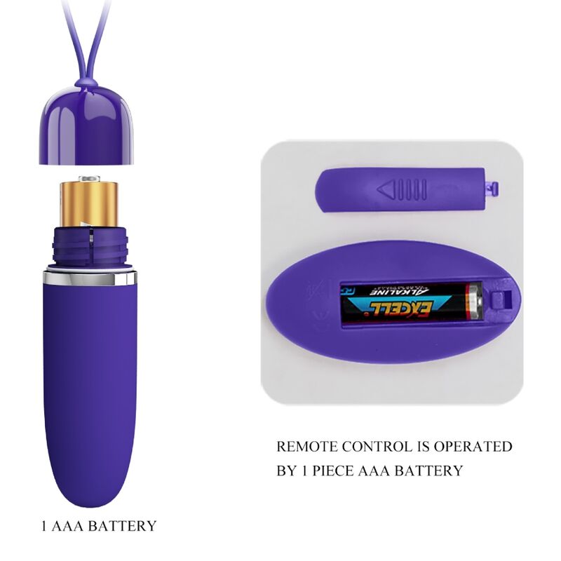 PRETTY LOVE YOUTH Mini Balle Vibrante Darlene Youth Violet — accessoires inclus