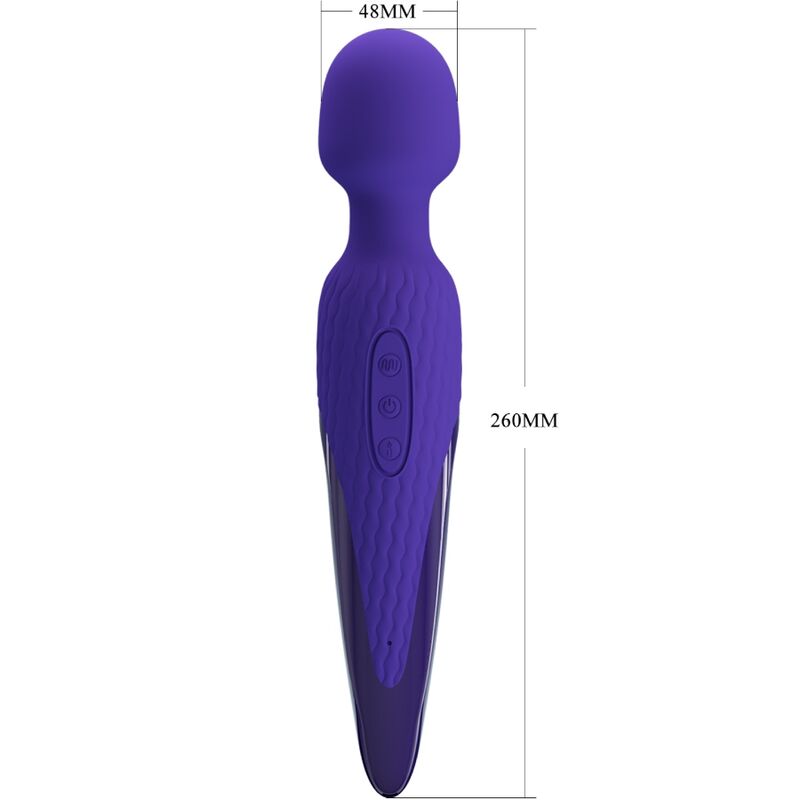 PRETTY LOVE YOUTH Antony Youth Wand Vibrateur Violette Effet Chaleur — vue arrière