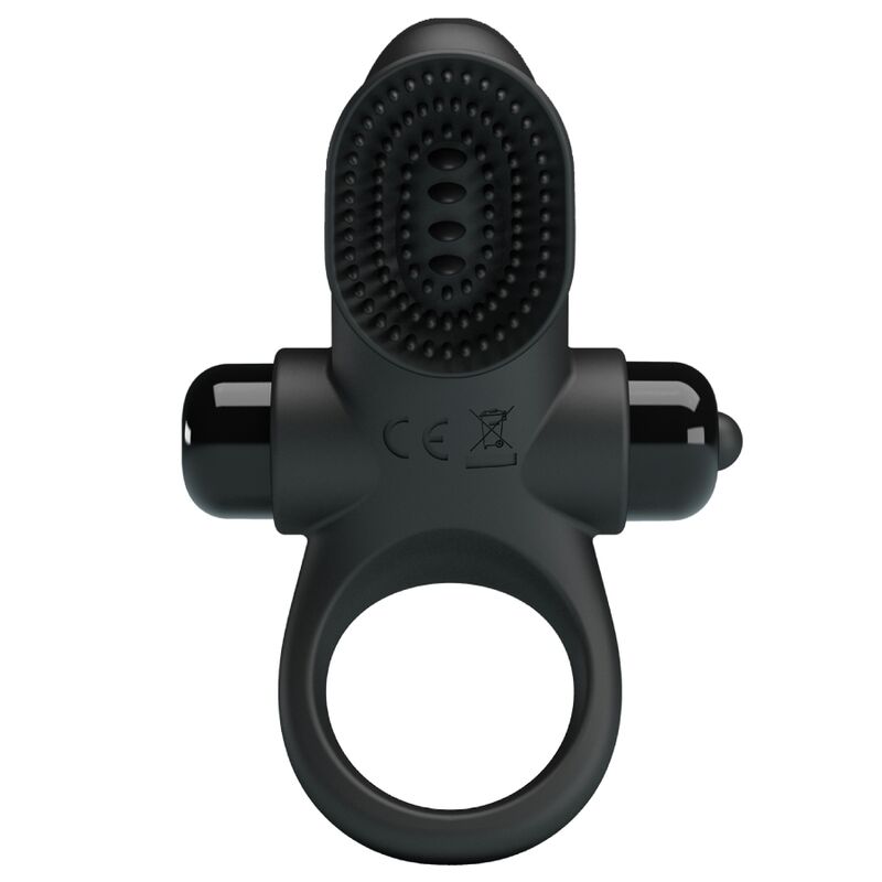 PRETTY LOVE MALE VIBRATOR RING II PÉNIS NOIR - Aura Intime