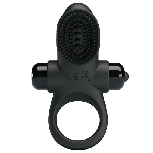 PRETTY LOVE MALE VIBRATOR RING II PÉNIS NOIR - Aura Intime
