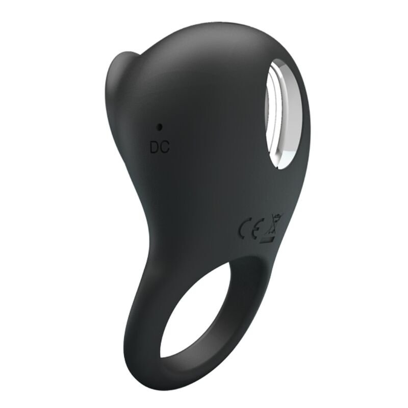 PRETTY LOVE - Vibrating Penis Ring with Black Tongue