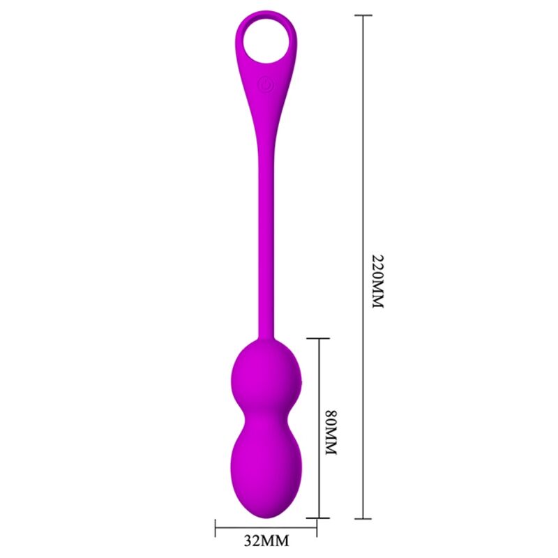 PRETTY LOVE SMART Balles Vibrantes Rechargeables Elvira Violet — accessoires inclus