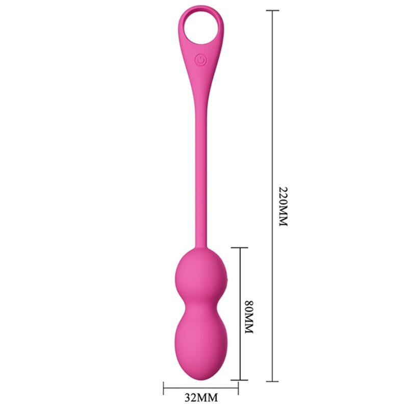 PRETTY LOVE SMART Balles Vibrantes Rechargeables Elvira Rose — accessoires inclus