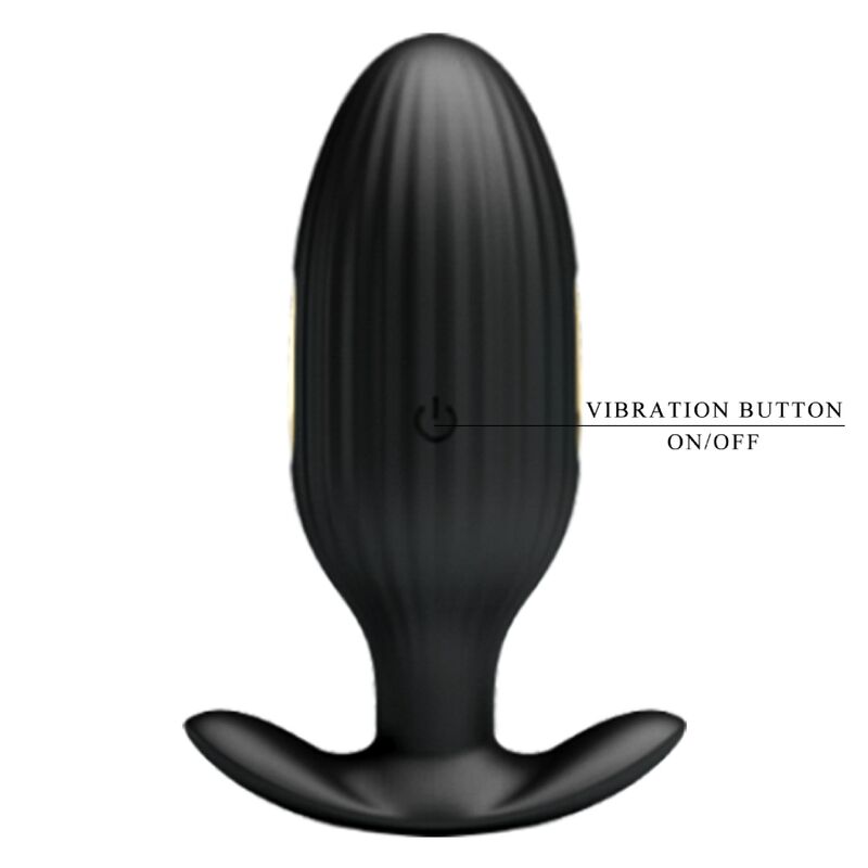 PRETTY LOVE BOTTOM PLUG ANAL CONTRÔLÉ PAR APPLICATION JEFFERSON NOIR — accessoires inclus