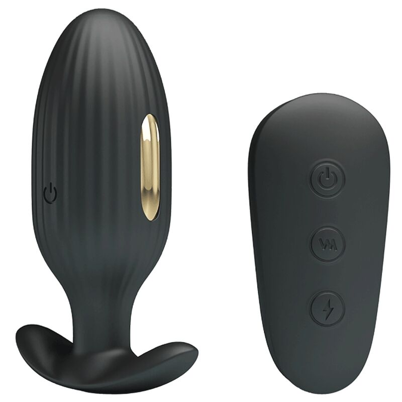 PRETTY LOVE BOTTOM VIBRATEUR ANAL RECHARGEABLE KELLY PLUG NOIR — vue détaillée