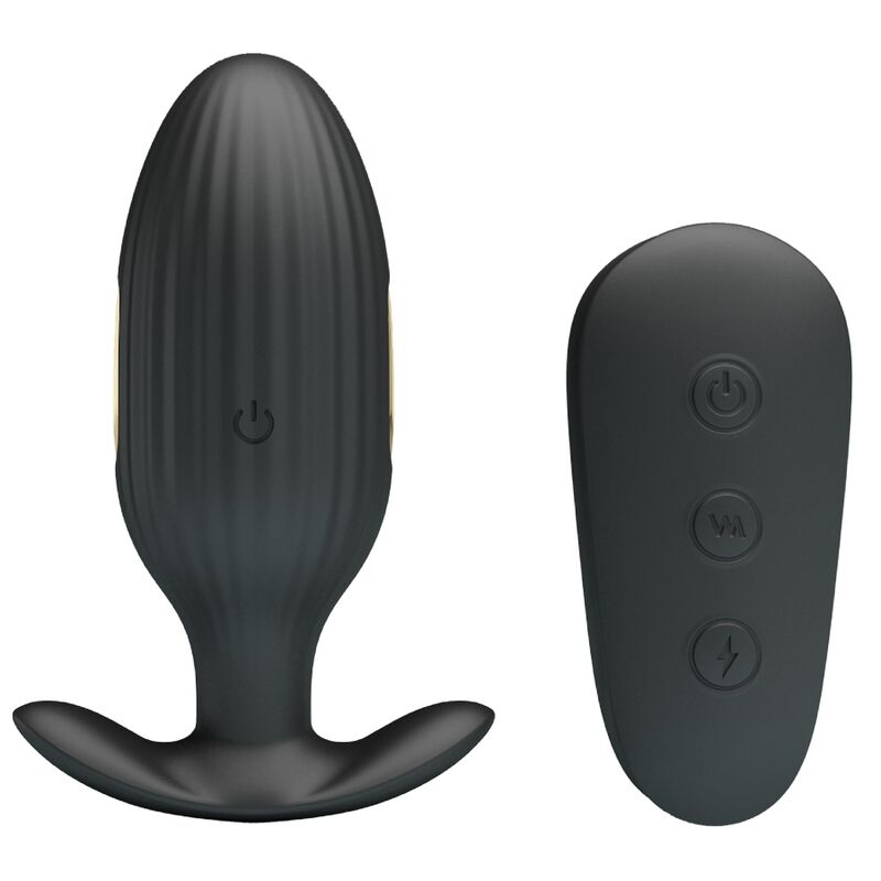 PRETTY LOVE BOTTOM VIBRATEUR ANAL RECHARGEABLE KELLY PLUG NOIR — vue arrière