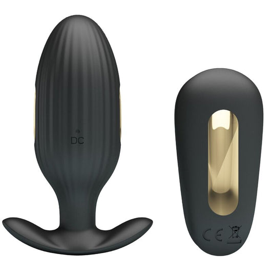 PRETTY LOVE BOTTOM VIBRATEUR ANAL RECHARGEABLE KELLY PLUG NOIR - Aura Intime