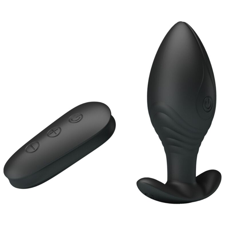 PRETTY LOVE BOTTOM VIBRATEUR RECHARGEABLE REGINA ANAL PLUG NOIR — vue alternative