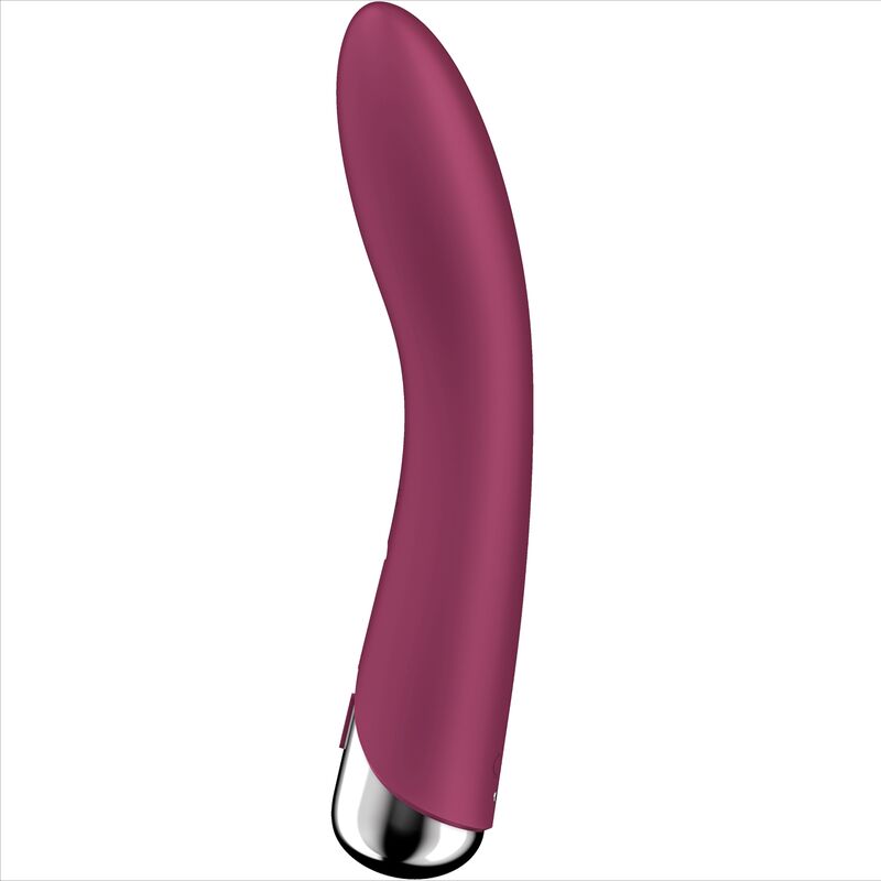 SATISFYER VIBRATOR SPINNING VIBE 1 VIBRATEUR ROTATEUR G-SPOT ROUGE — vue détaillée