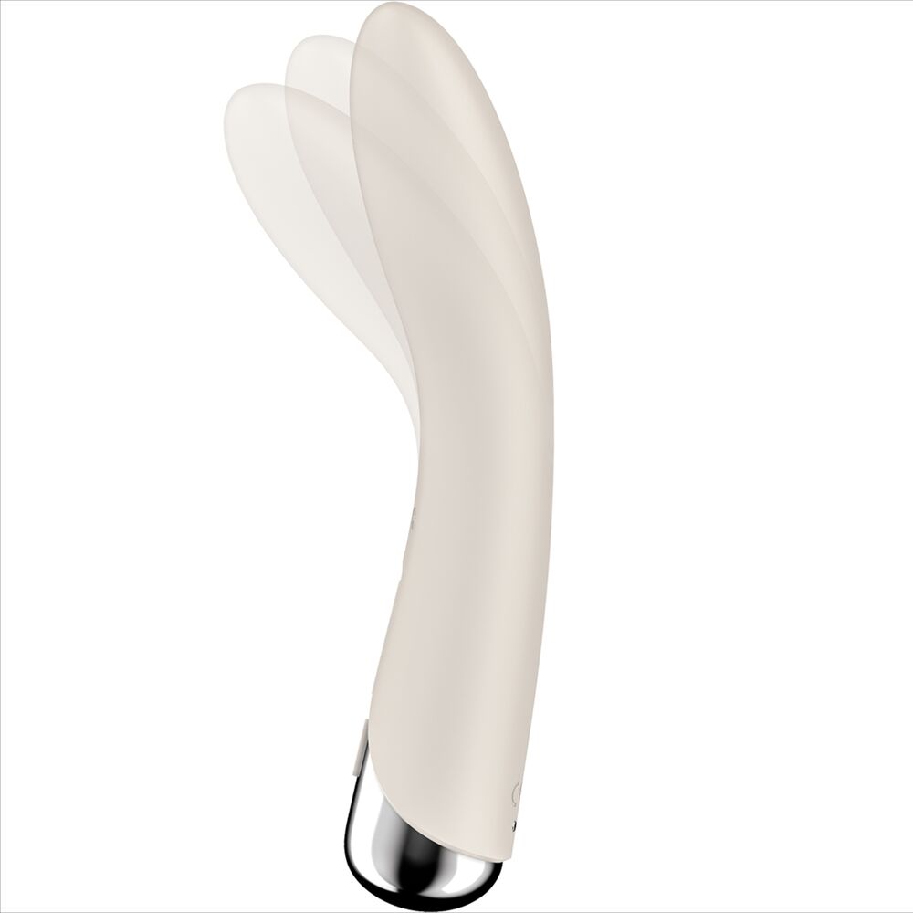 SATISFYER VIBRATOR VIBRATEUR ROTATEUR SPINNING VIBE 1 G-SPOT BEIGE — accessoires inclus