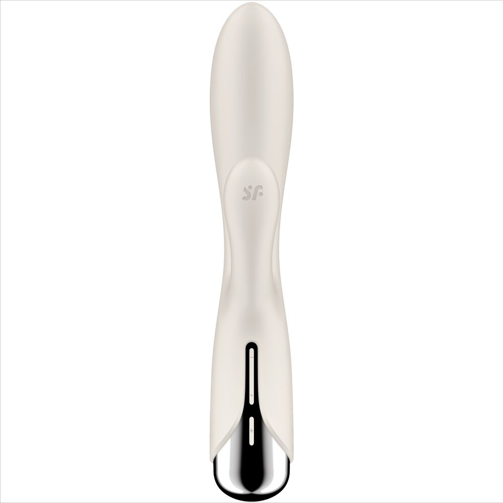 SATISFYER VIBRATOR Spinning Rabbit 1 Clitoris Stimulation Point G Beige — vue détaillée