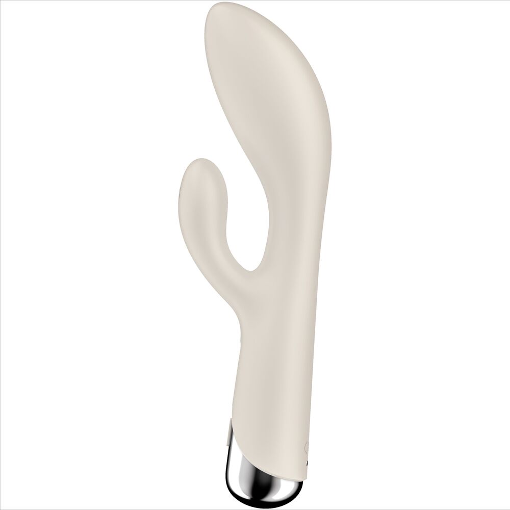 SATISFYER VIBRATOR Spinning Rabbit 1 Clitoris Stimulation Point G Beige — vue arrière